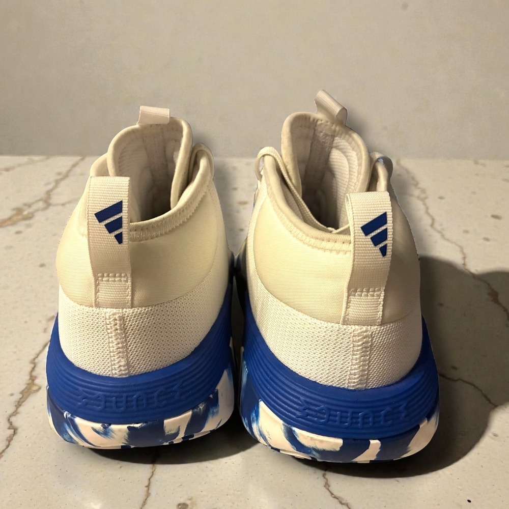 Adidas Exhibit Select Mid White Royal Blue Basketball Shoes Women 9.5 CLEAN - Picture 10 of 15